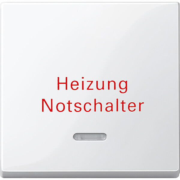 Merten Wippe Kontr.Fenster pws/gl Aufdruck Heizung 435119